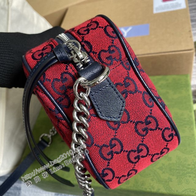 Gucci新款女包 古馳GG Marmont系列單肩斜挎包 Gucci相機包 447632  ydg3258
